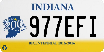 IN license plate 977EFI