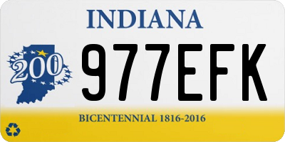 IN license plate 977EFK