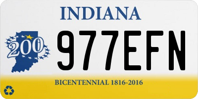 IN license plate 977EFN