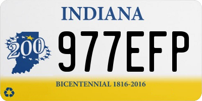 IN license plate 977EFP