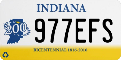 IN license plate 977EFS