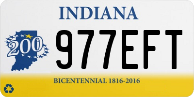 IN license plate 977EFT