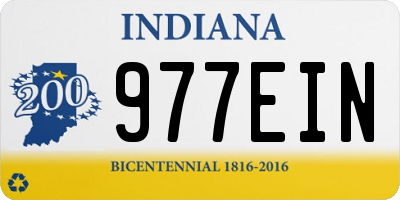 IN license plate 977EIN