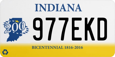 IN license plate 977EKD