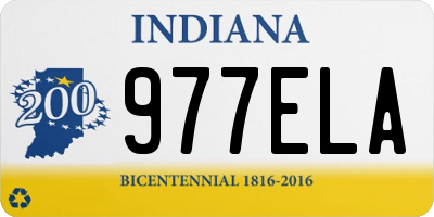 IN license plate 977ELA