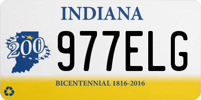 IN license plate 977ELG