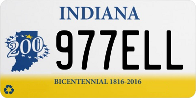 IN license plate 977ELL