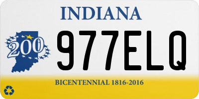 IN license plate 977ELQ