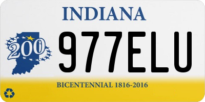 IN license plate 977ELU