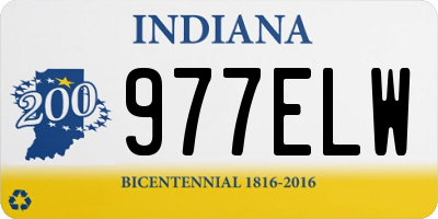 IN license plate 977ELW