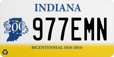 IN license plate 977EMN
