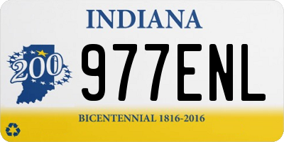 IN license plate 977ENL