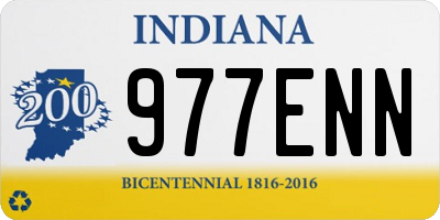 IN license plate 977ENN