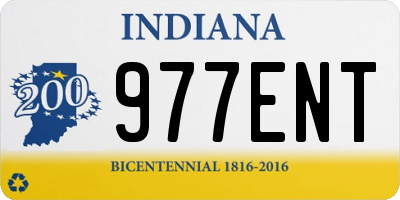 IN license plate 977ENT