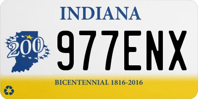 IN license plate 977ENX