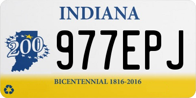 IN license plate 977EPJ