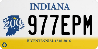 IN license plate 977EPM