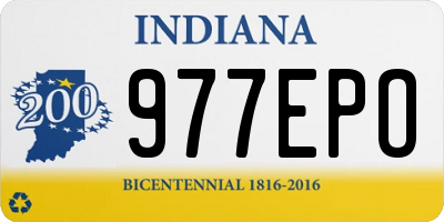 IN license plate 977EPO