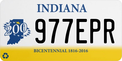 IN license plate 977EPR