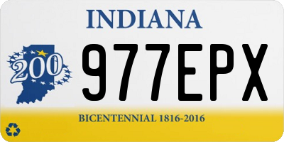 IN license plate 977EPX