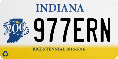 IN license plate 977ERN