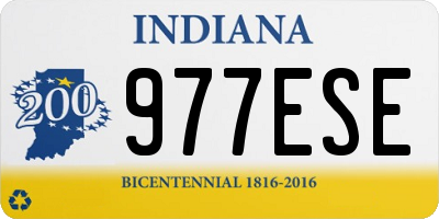 IN license plate 977ESE