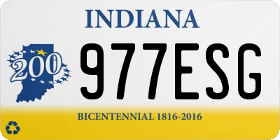 IN license plate 977ESG