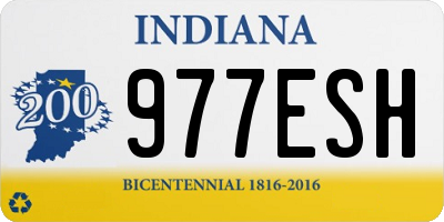 IN license plate 977ESH
