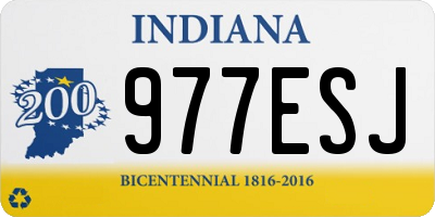 IN license plate 977ESJ