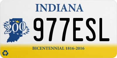 IN license plate 977ESL