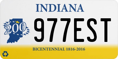 IN license plate 977EST