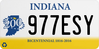 IN license plate 977ESY
