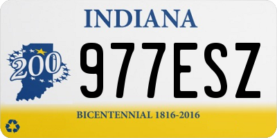 IN license plate 977ESZ
