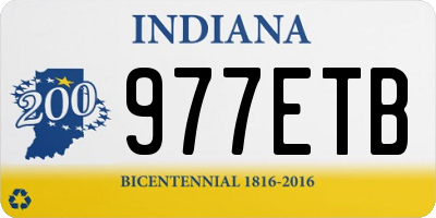 IN license plate 977ETB
