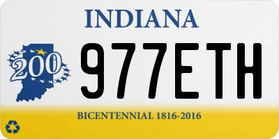 IN license plate 977ETH