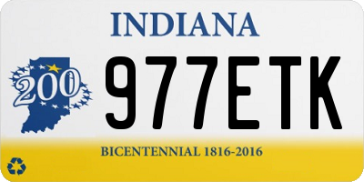 IN license plate 977ETK