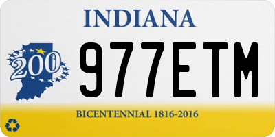 IN license plate 977ETM