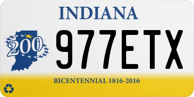 IN license plate 977ETX