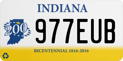 IN license plate 977EUB