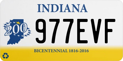 IN license plate 977EVF