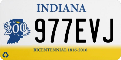 IN license plate 977EVJ