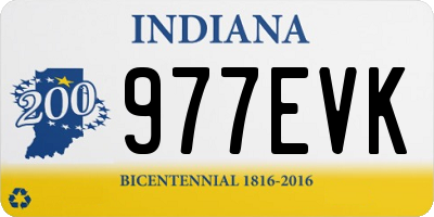 IN license plate 977EVK