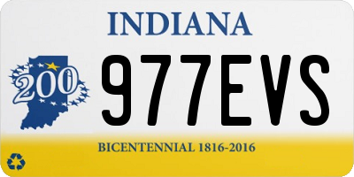 IN license plate 977EVS