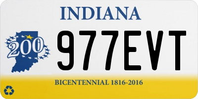 IN license plate 977EVT