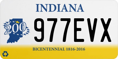 IN license plate 977EVX