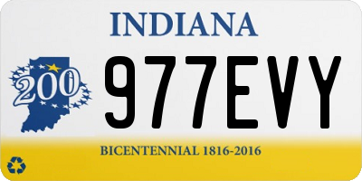 IN license plate 977EVY