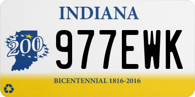 IN license plate 977EWK