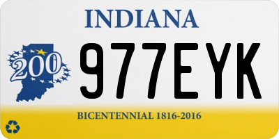 IN license plate 977EYK