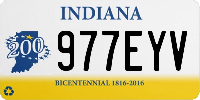 IN license plate 977EYV