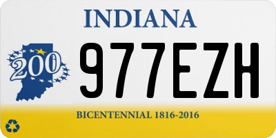 IN license plate 977EZH